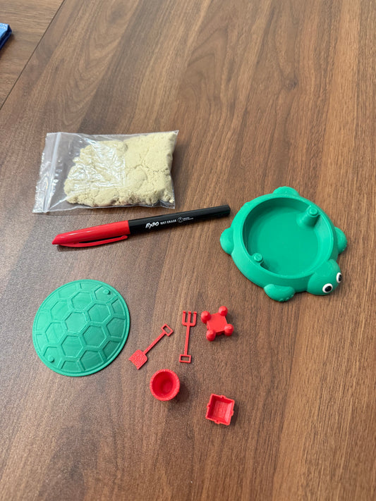 Mini Turtle Sandbox Sensory Play Set