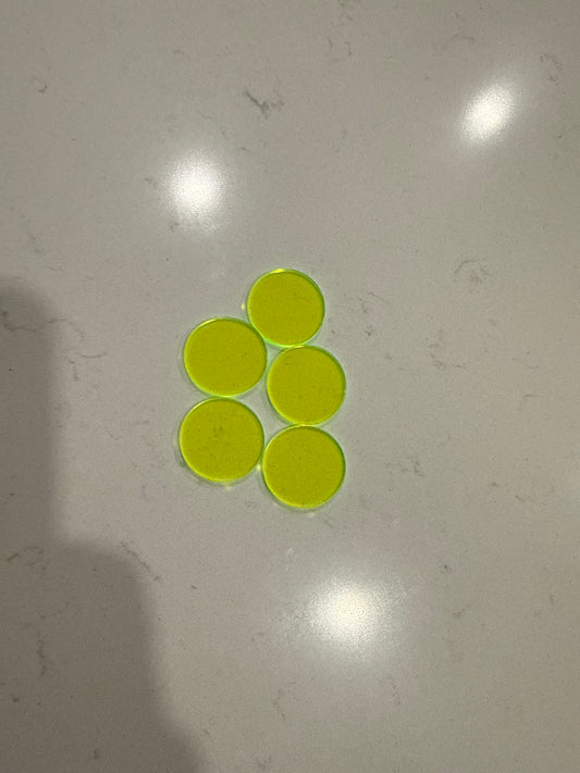 Green Translucent Dot Counters