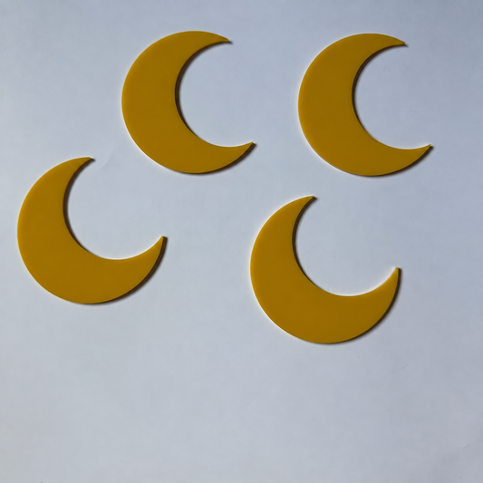 Yellow Crescent Moons