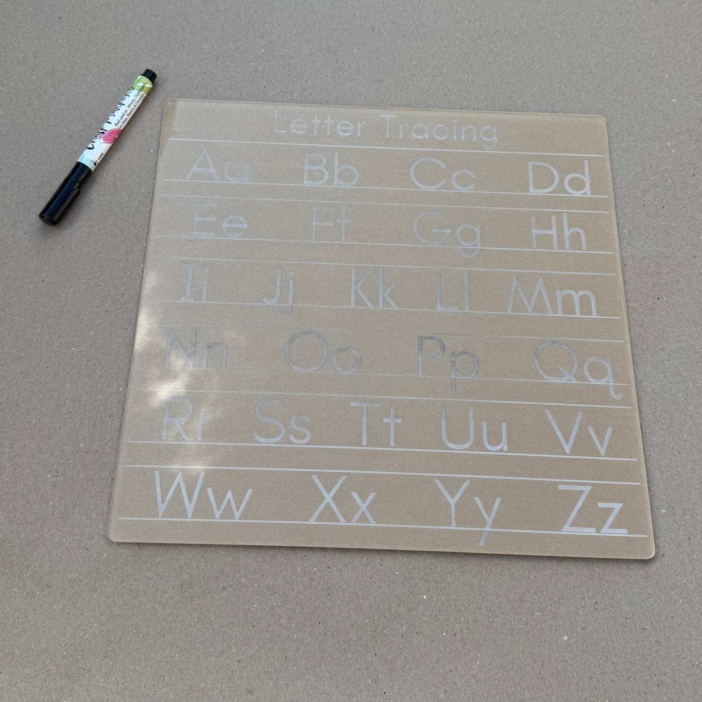 Manuscript Alphabet Tracing Board