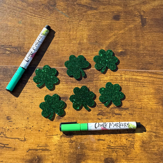 Mini Glitter Shamrocks