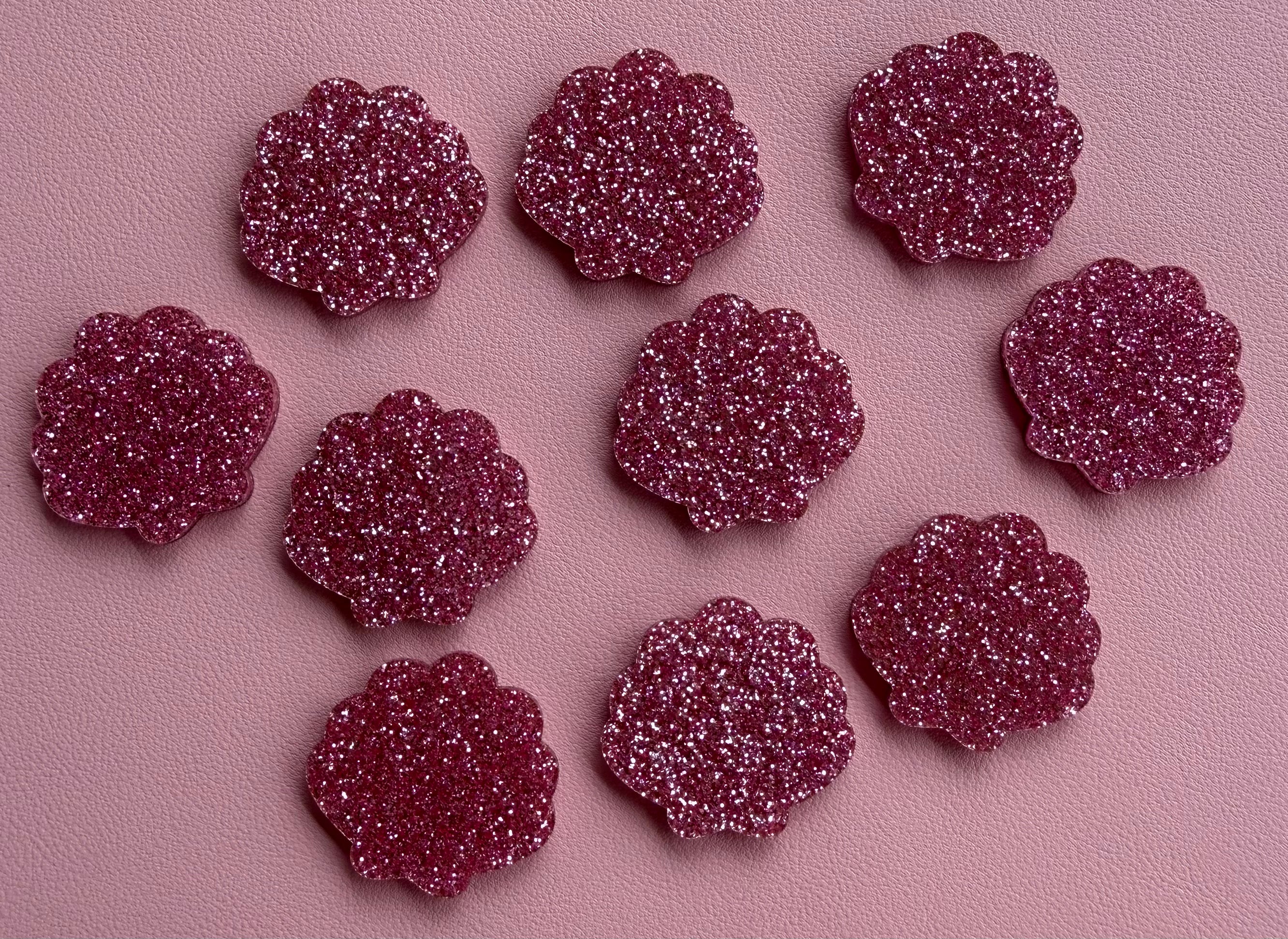 Glitter Shell Counters – Hawley Acrylics