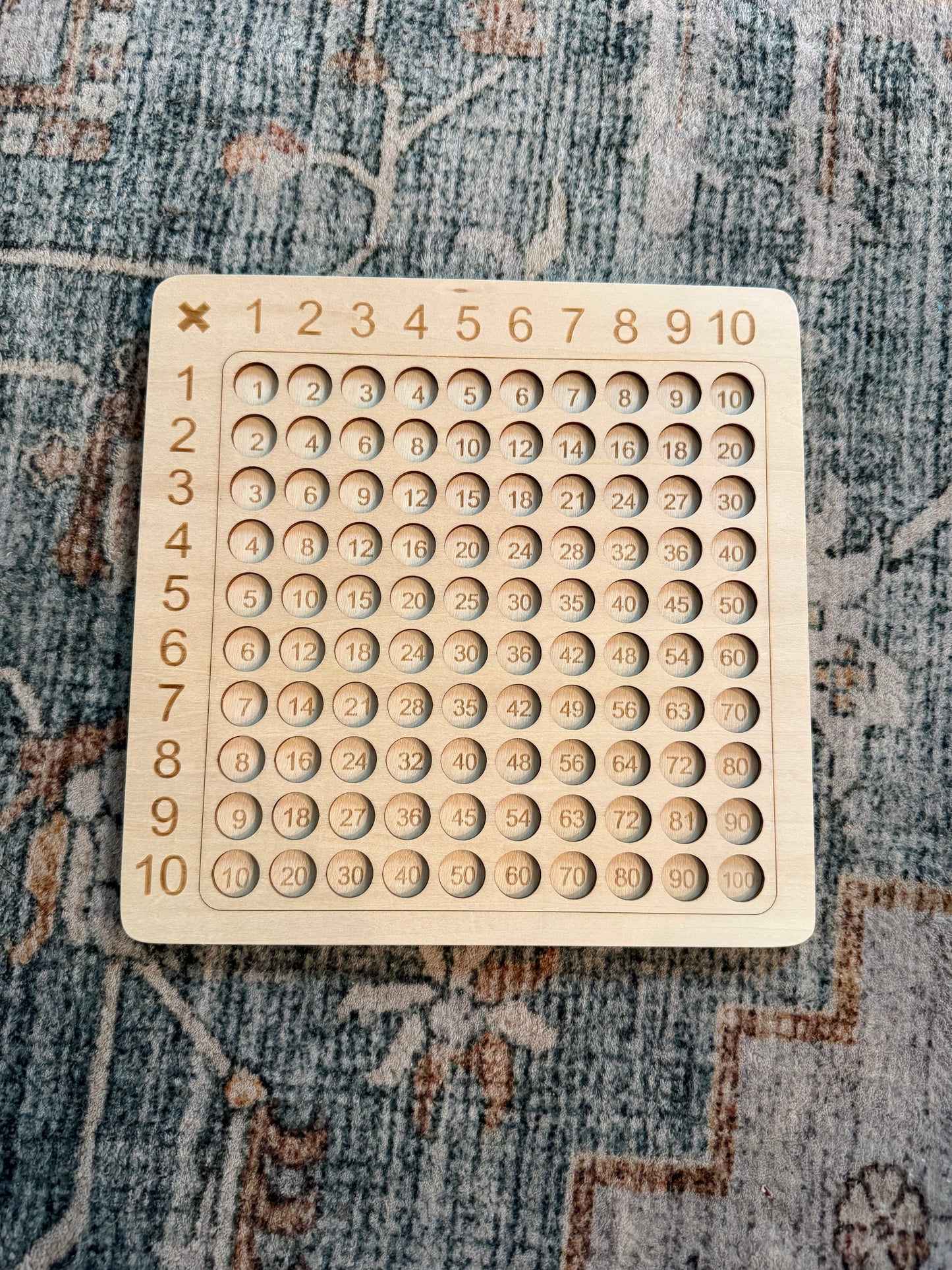 Wooden Multiplication Board