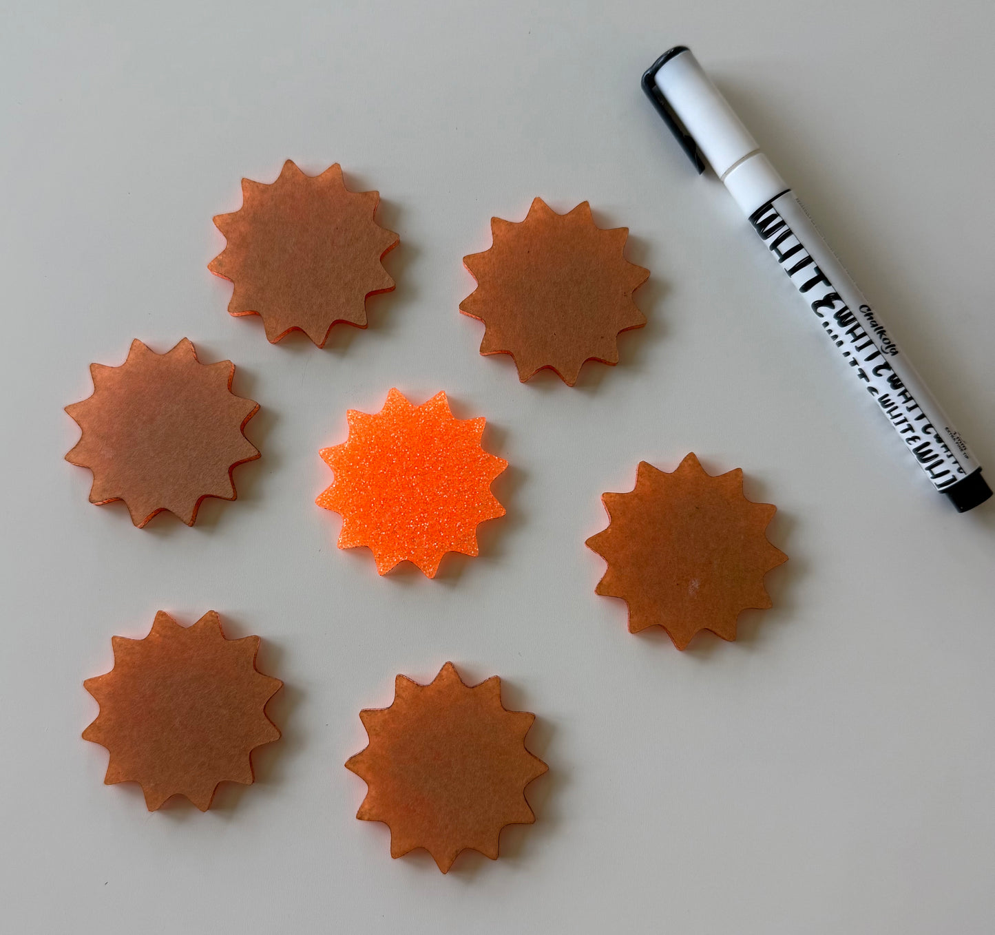 Light Orange Bursts