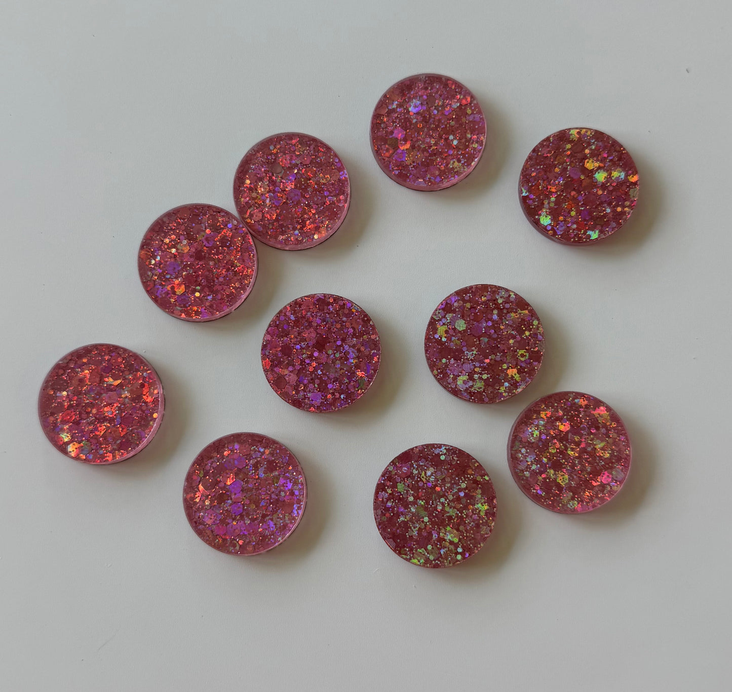 Chunky Glitter Pink Dots