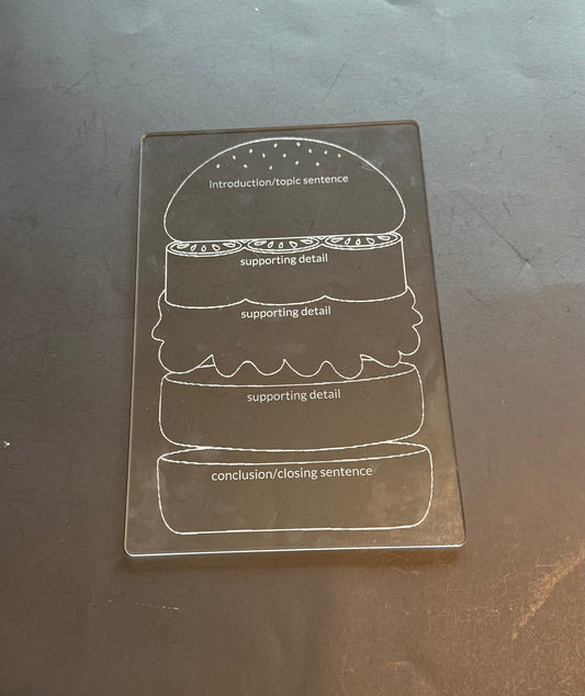 Hamburger Writing Board